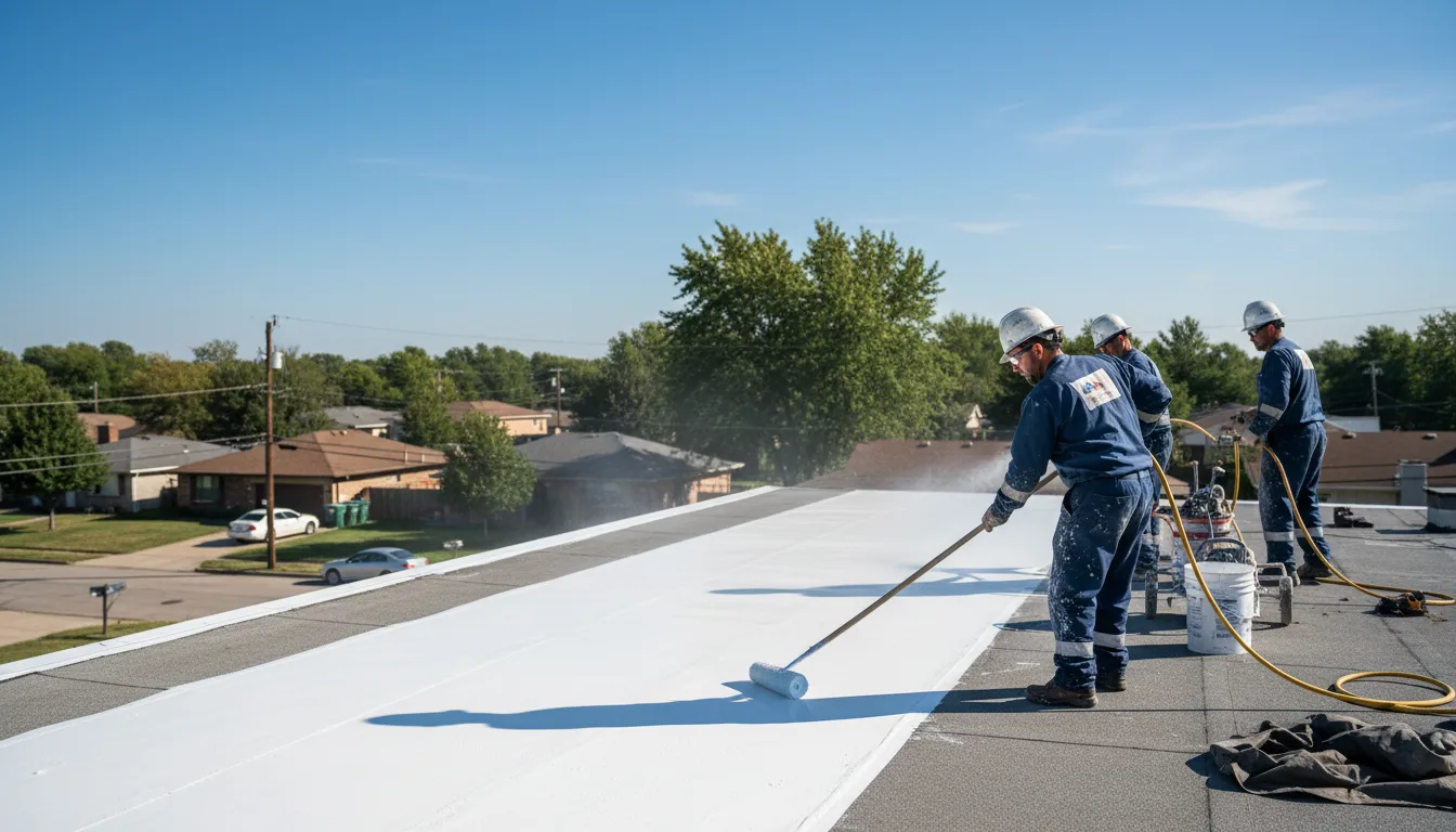 Commercial roof coating in Huntertown, IN near me